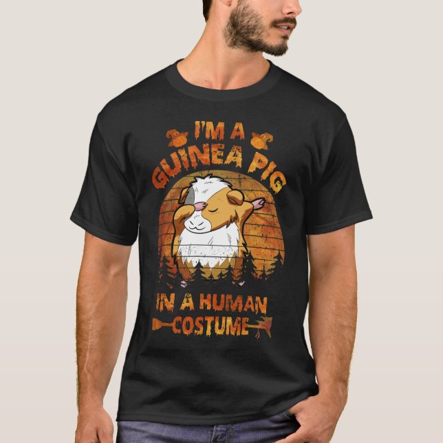 Camiseta Costumes De Cerdo De Guinea Para Humanos (Anverso)
