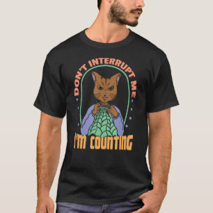 Camiseta Costura animal sastre gato Crochet Humor del dueño