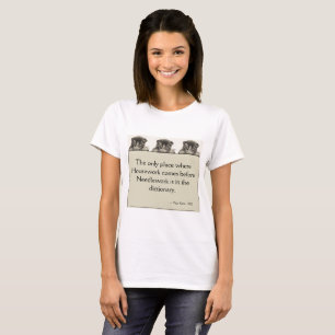Camiseta Costura antes del quehacer doméstico, con los