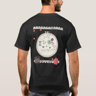Camiseta Costura Botones Costurera Tela Hilo Amor Crea