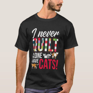 Camiseta Costura de colchas divertida para amante de gatos