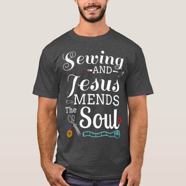 Camiseta Costura de Jesús Quillar Needle Christian (Anverso)