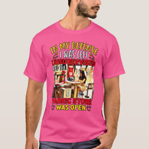 Camiseta Costura para tela de mujer loca de colcha señora a
