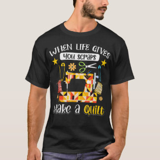 Camiseta Costurera de Colchas Cuando la Vida te Da Retazos 
