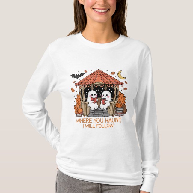 Camiseta Cosy Halloween Ghost Couple (Anverso)