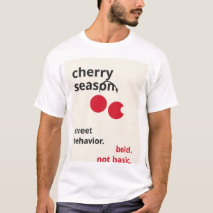 Camiseta Cota de Cereza Moderna - Mini Rojo Intenso y Crema