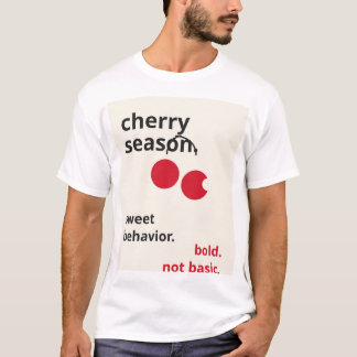 Camiseta Cota de Cereza Moderna - Mini Rojo Intenso y Crema