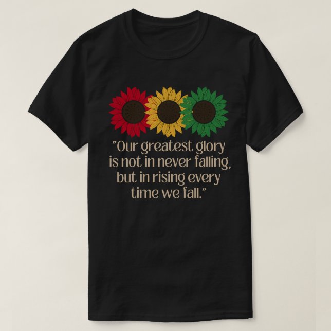 Camiseta Cota de la Historia Negra Mensual (Diseño del anverso)