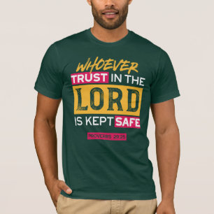 Camiseta Cota de Quien Confía en el Señor Está a Salvo