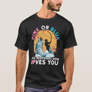 Camiseta Cota de Revelación de Sexo Rosa o Azul para una Ma