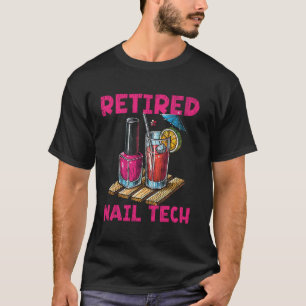 Camiseta Cota de técnico de uñas uniforme de trabajo esmalt