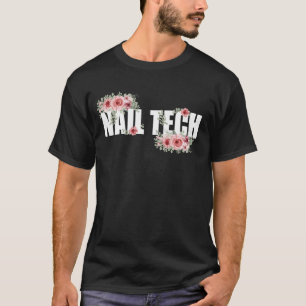 Camiseta Cota de técnico de uñas uniforme de trabajo esmalt