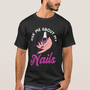 Camiseta Cota de Técnico de Uñas Uniforme de Trabajo Esmalt