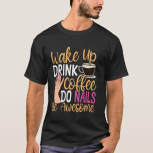 Camiseta Cota de técnico de uñas uniforme de trabajo esmalt