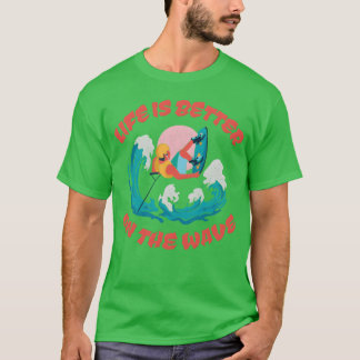 Camiseta Cota de wakeboarding Un tipo haciendo wakeboarding