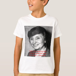 Camiseta Cota Helen Keller "Fe/ Fuerza" Cita de Sabiduría