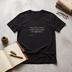 Camiseta Cota personalizada tipográfica minimalista