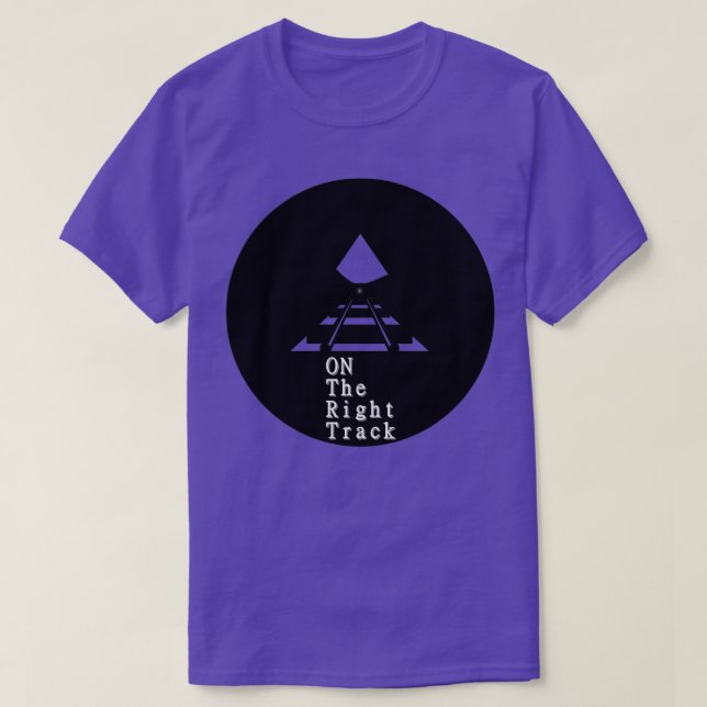Camiseta cotejo ON the Right Track quot Lifestyle Cita Blac (Diseño del anverso)