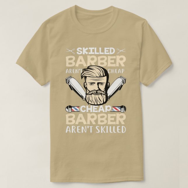 Camiseta Cotización barberina barata de Barber Arent califi (Diseño del anverso)