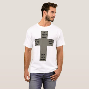 Camiseta Cotización cruzada de la oración de la serenidad U