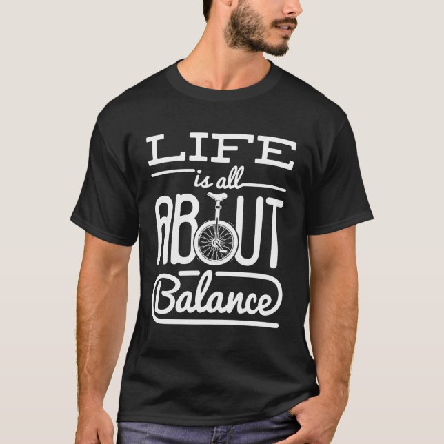 Camiseta Cotización de balance de uniciclo (Anverso)