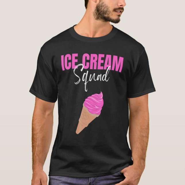 Camiseta Cotización de Cono de verano de Ice Cream Squad (Anverso)