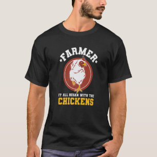 Camiseta Cotización de granja de pollos para un criador de