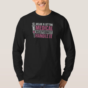 Camiseta Cotización de recepcionista de atención médica par