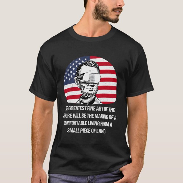 Camiseta Cotización Futurista vs Ficticia De Lincoln (Anverso)