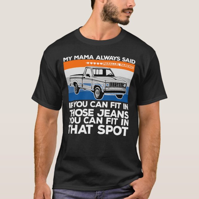 Camiseta Cotización humorística de estacionamiento paralelo (Anverso)