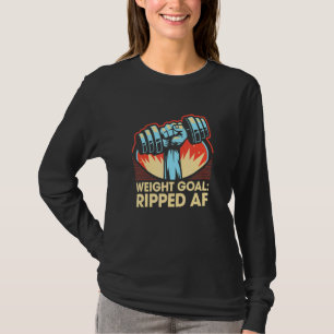 Camiseta Cotización Motivadora De Humor De Juego De Peso
