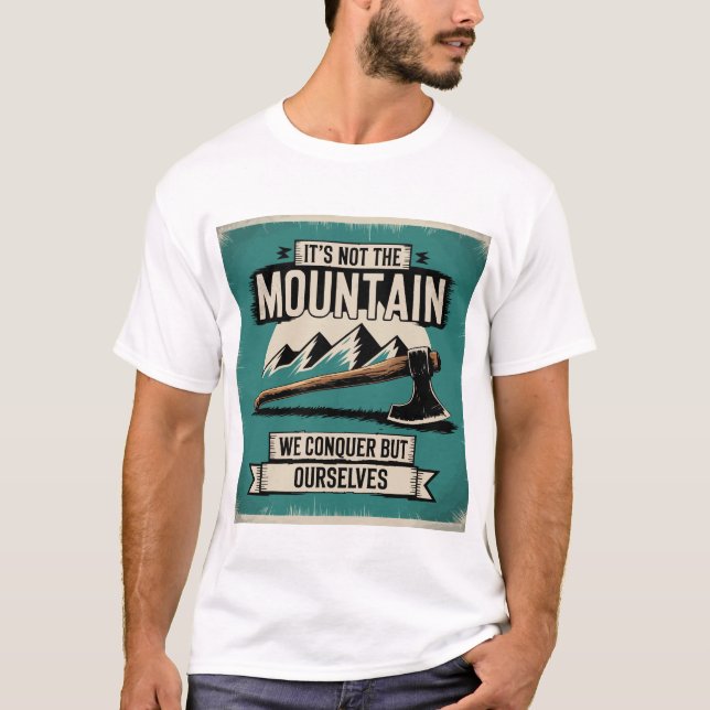 Camiseta Cotización Motivadora De Montaña Ax Adventure Vint (Anverso)