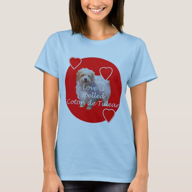 Camiseta COTON de amor tulear (Anverso)