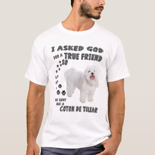 Camiseta Coton De Tulear Cita Mamá Papá Disfraz, Blanco Cor