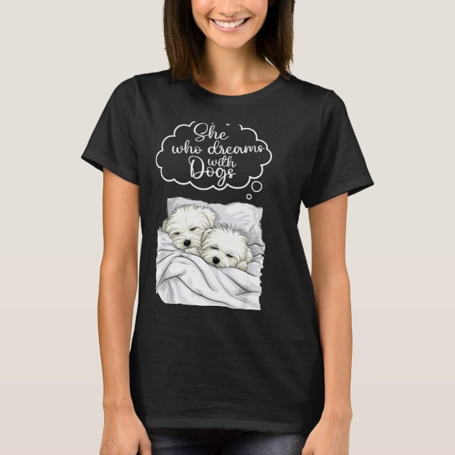 Camiseta Coton De Tulear Dog Nightgown Pajama  (Anverso)