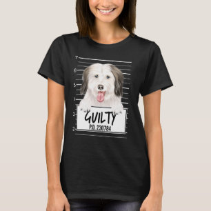 Camiseta Coton De Tulear Mugshot Guilty Dog