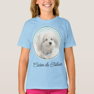 Camiseta Coton de Tulear Painting - Cute Original Dog Art T