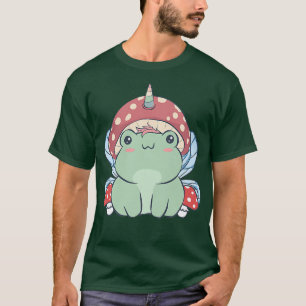Camiseta Cottagecore Aesthetic Kawaii Fairy Unicorn Frog Mu