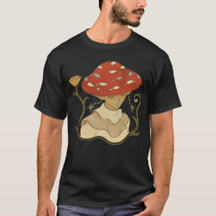 Camiseta Cottagecore de Hongos Mágico Vintage Planta Faecor