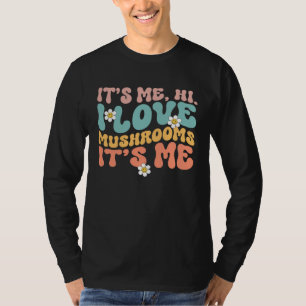 Camiseta Cottagecore de mujeres de hongos amor setas