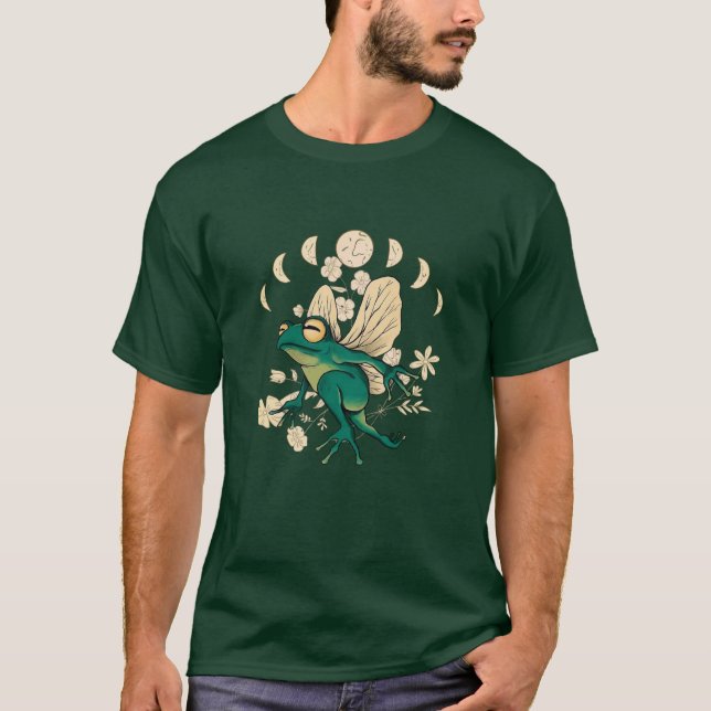 Camiseta Cottagecore de rana lechera (Anverso)