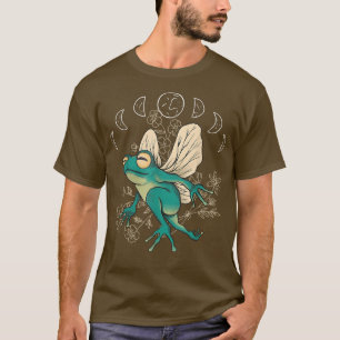 Camiseta Cottagecore Estética Rana Hada Luna Celestial Ph