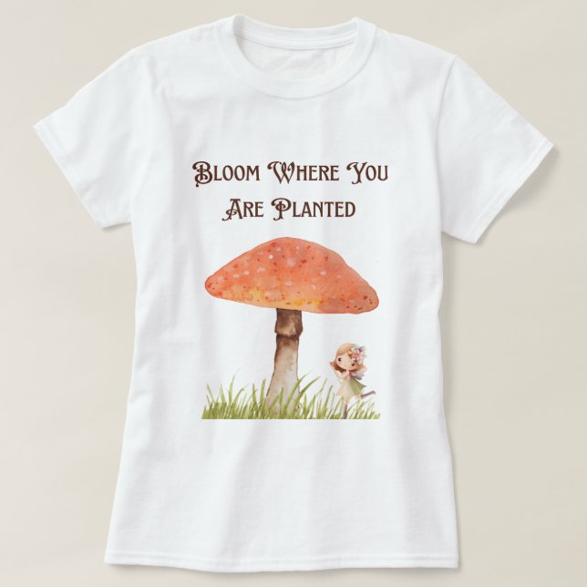 Camiseta Cottagecore Fairy Mushroom Tee (Diseño del anverso)