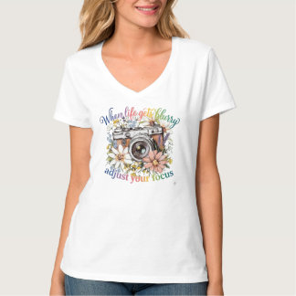 Camiseta Cottagecore Floral Cámara Inspiradora