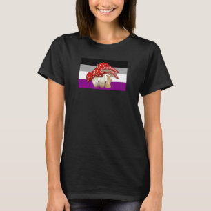 Camiseta Cottagecore Mushroom Love Asexual Orgullo Bandera 