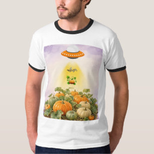 Camiseta Cottagecore OVNI Estético Calabaza Abducción AguaC