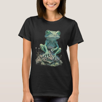 Camiseta Cottagecore Poisen Frog Mushroom Halloween Nu Góti