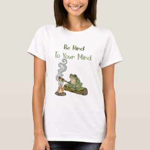 Camiseta Cottagecore Salud Mental Autocuidado Rana