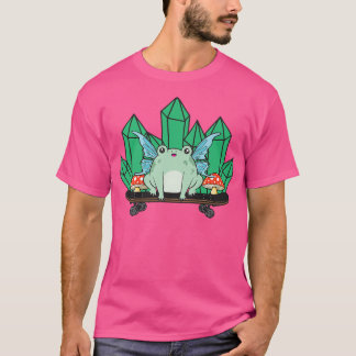 Camiseta Cottagecore Skateboarding Estética Rana Fai