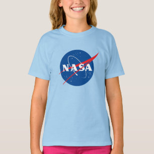 Camiseta Cotton de Chicas de la NASA (Azul Urano)